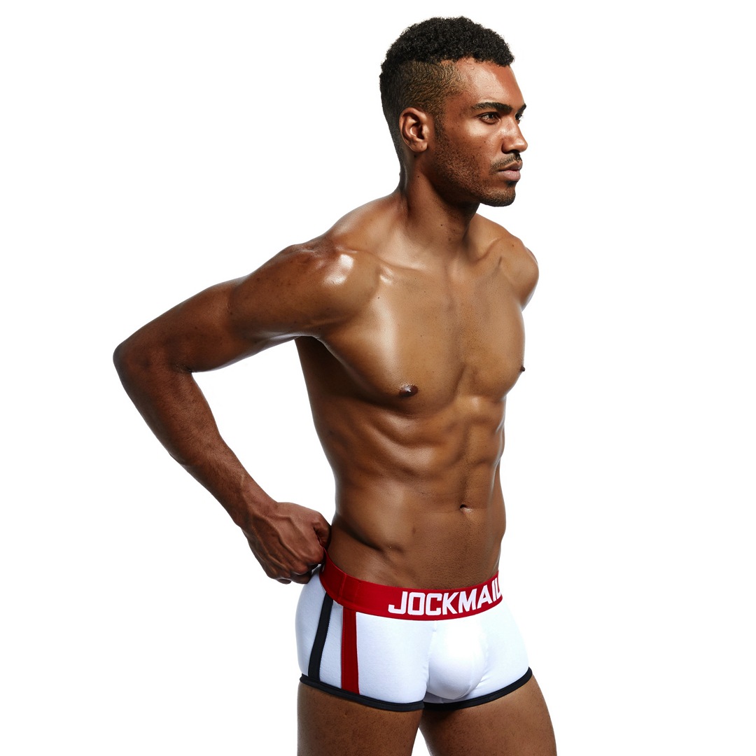 Picture of Jockmail Men's Underwear Boxer Briefs U Highlighting Large with Pockets Removable Sponge Pad Cup