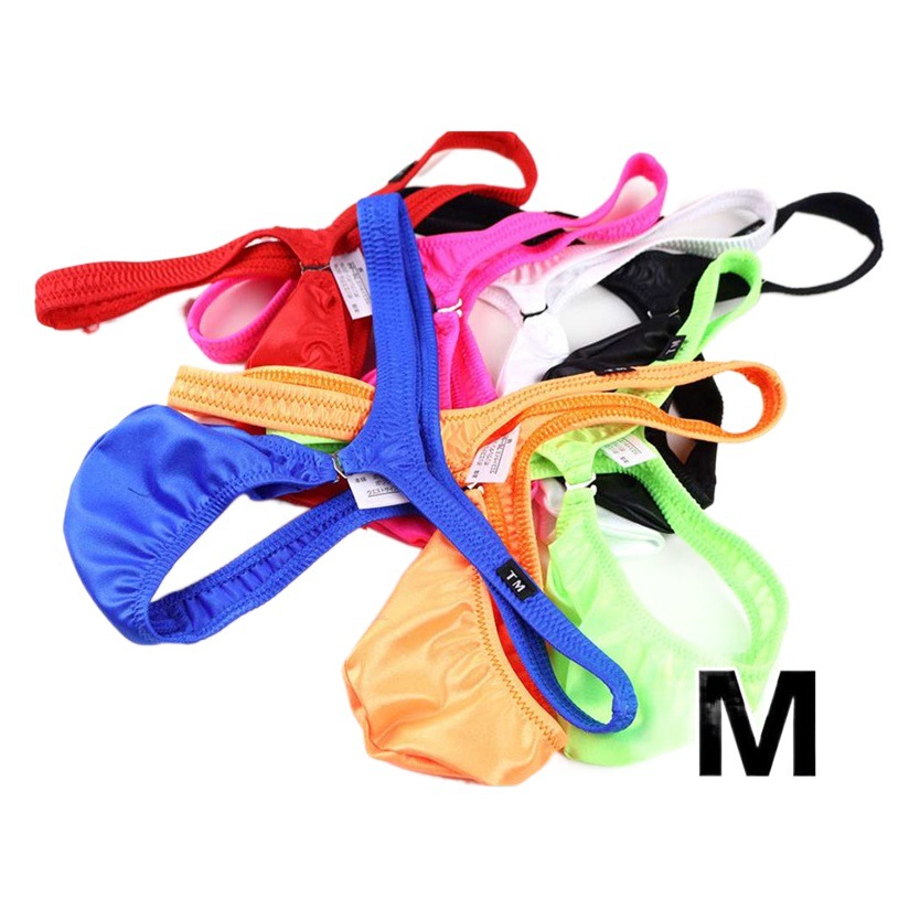 New Men's Large Bag Thong Silky Underwear Men's Base Breathable T-Pants High Elastic Sports Sexy Pants Men's Pants