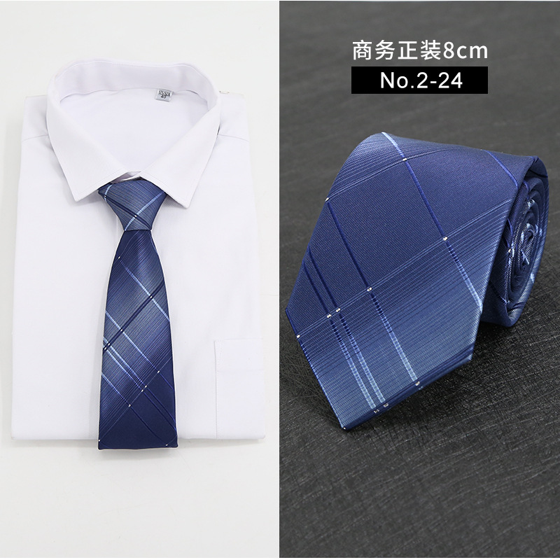 Picture of New Style Tie Men's Formal Business Casual Simple Style Solid Color Striped Arrow-Shaped Tie Manufacturer Ready Stock Wholesale