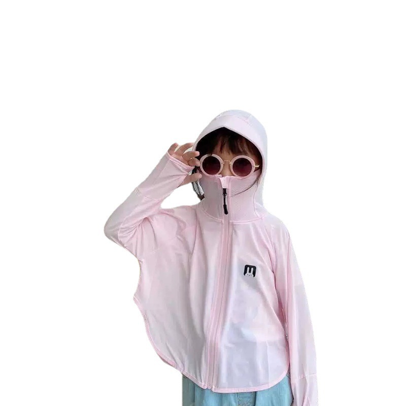 Picture of Children's Sun Protection Clothing 2025 Summer Sun Protection Clothing for Boys and Girls, Thin Breathable Anti-Uv Outdoor Skin Clothing