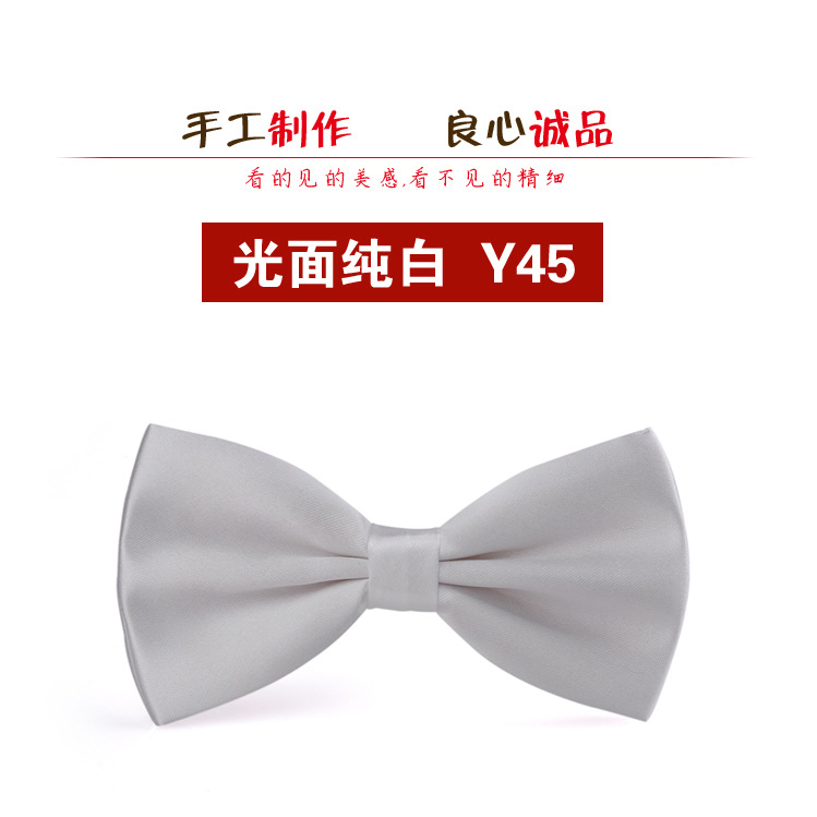 Picture of Bow tie men's wedding wedding groom best man Korean suit wine red red men's bow tie fashion