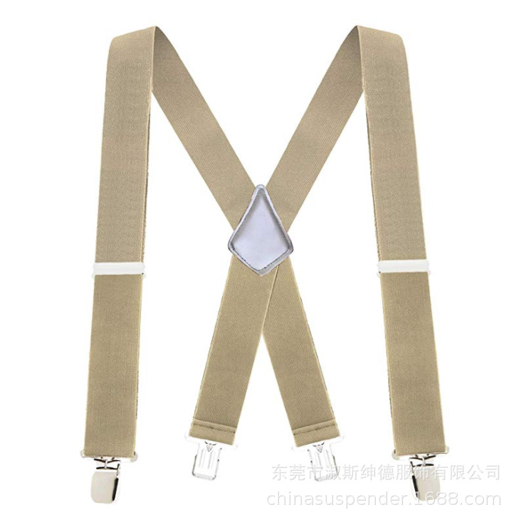 Picture of Cross mirror e-commerce men's strap clip widened 5.0cm suspenders adult men's work strap clip men's strap