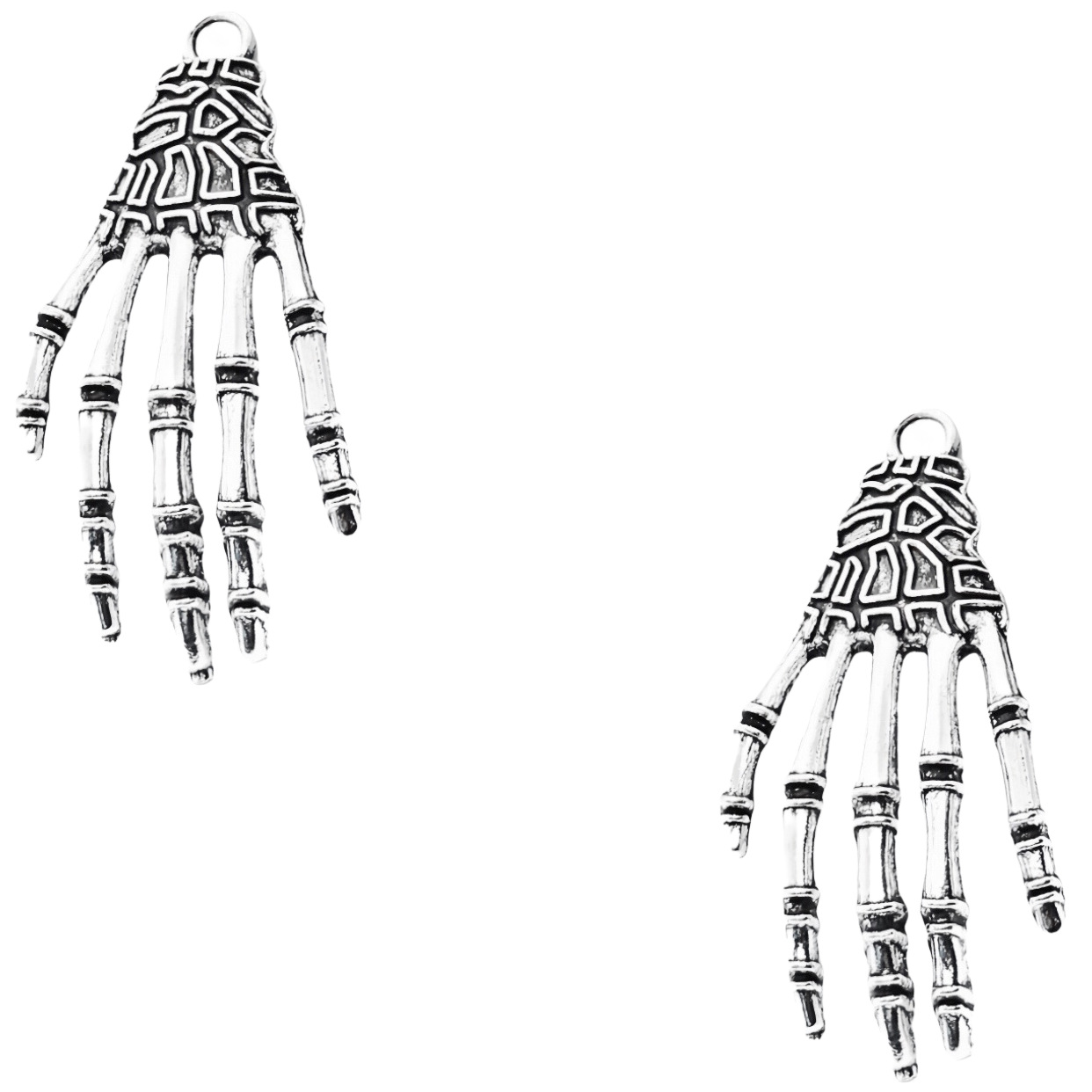 Picture of AliExpress cross-border hot vintage Halloween skull hand claw alloy jewelry accessories DIY earrings necklace pendant