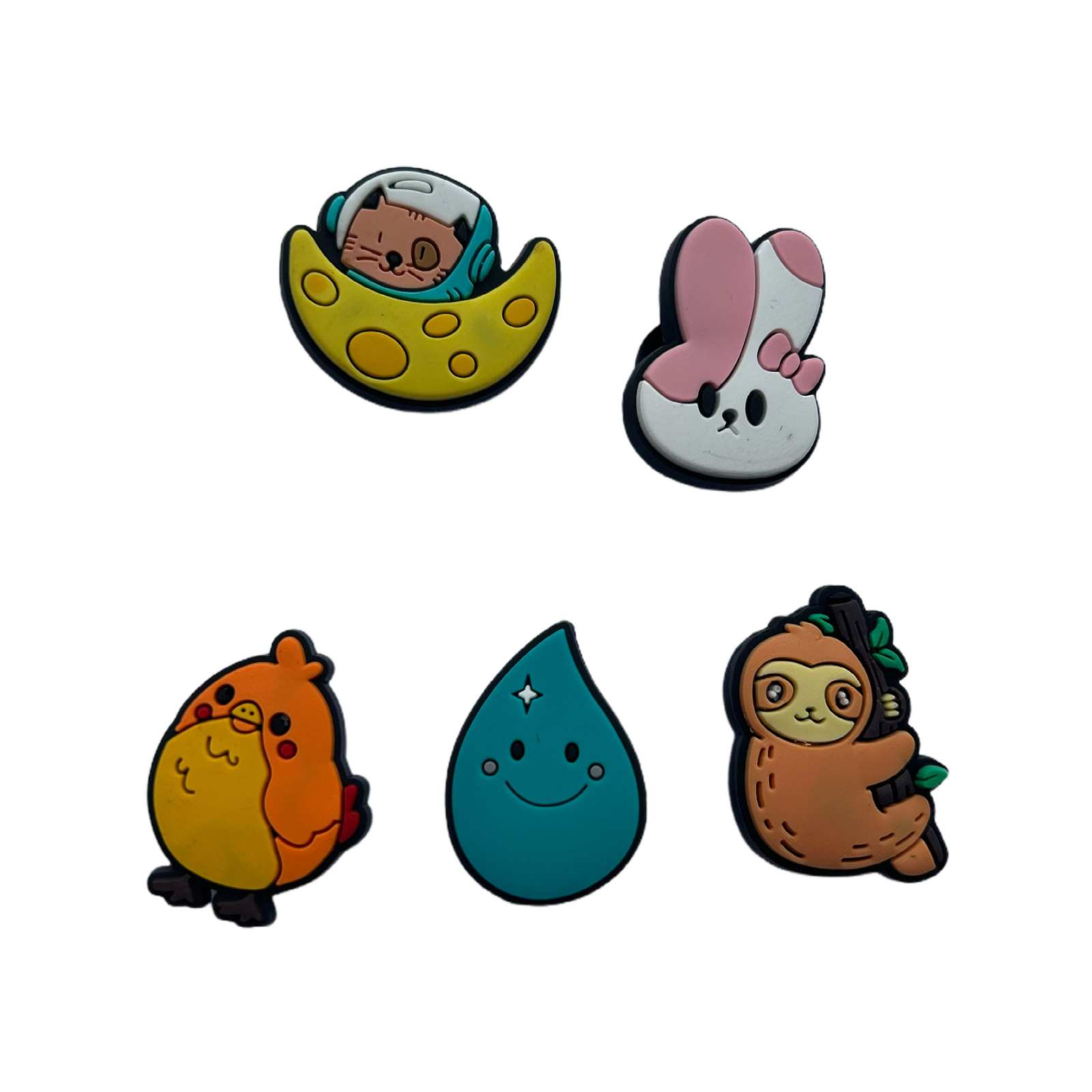 Various Buckle-Type Cartoon Tennis Racket Shock Absorbers, Cartoon Animal Shock Absorbers, Silicone Shock Absorbers, External Buckles