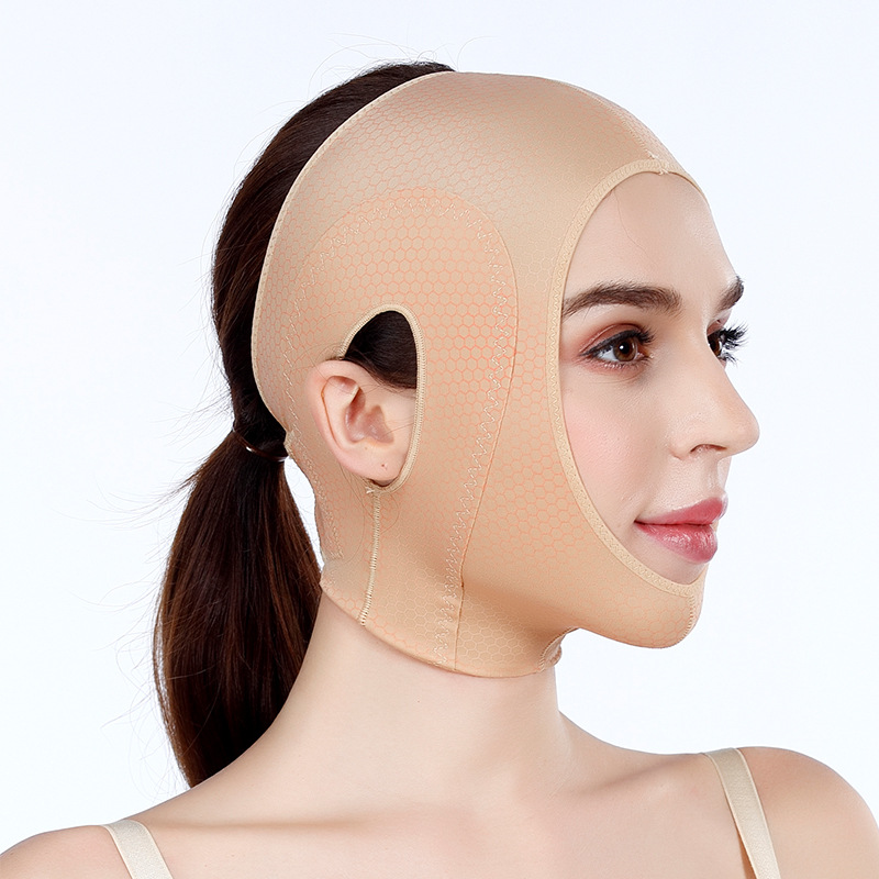 Picture of Face Sculpting Face Slimming Bandage V Face Artifact Home Facial Lifting Nasolabial Fold Tightening Sleep Shaping Mask Postoperative Bandage