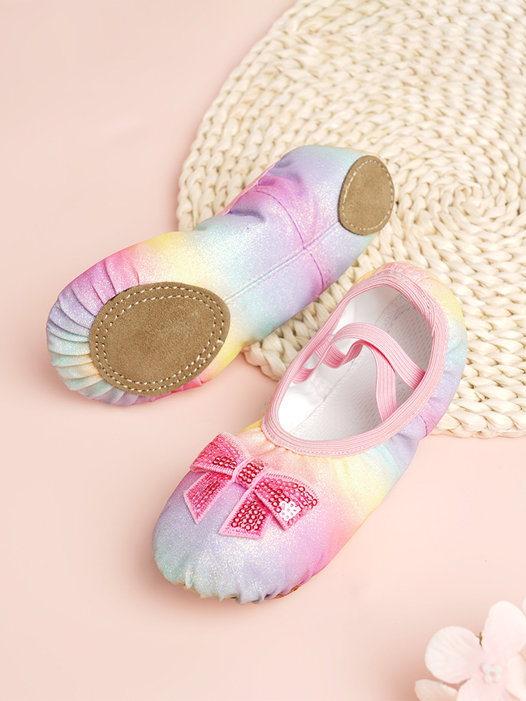 Children's Dance shoes women's soft bottom cat claw shoes lace-free Princess all-match ballet shoes body yoga performance dance shoes