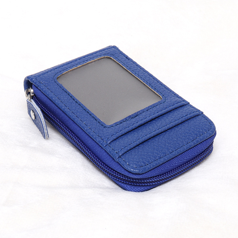 Picture of Cross-Border Organ Multifunctional Card Holder Foreign Trade New Hot Product Multi-Color Anti-Theft Zipper Vertical Short Wallet