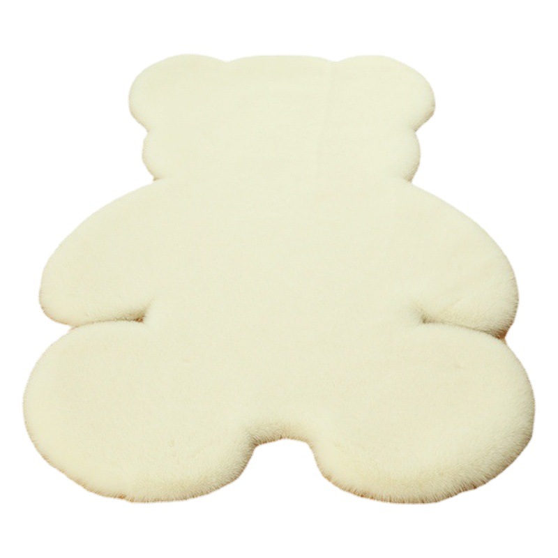 Factory Children's Room Bedroom Rabbit Fur Floor Mat Sofa Living Room Rabbit Fur Carpet Bedside Bay Window Imitation Rabbit Fur Bear Carpet
