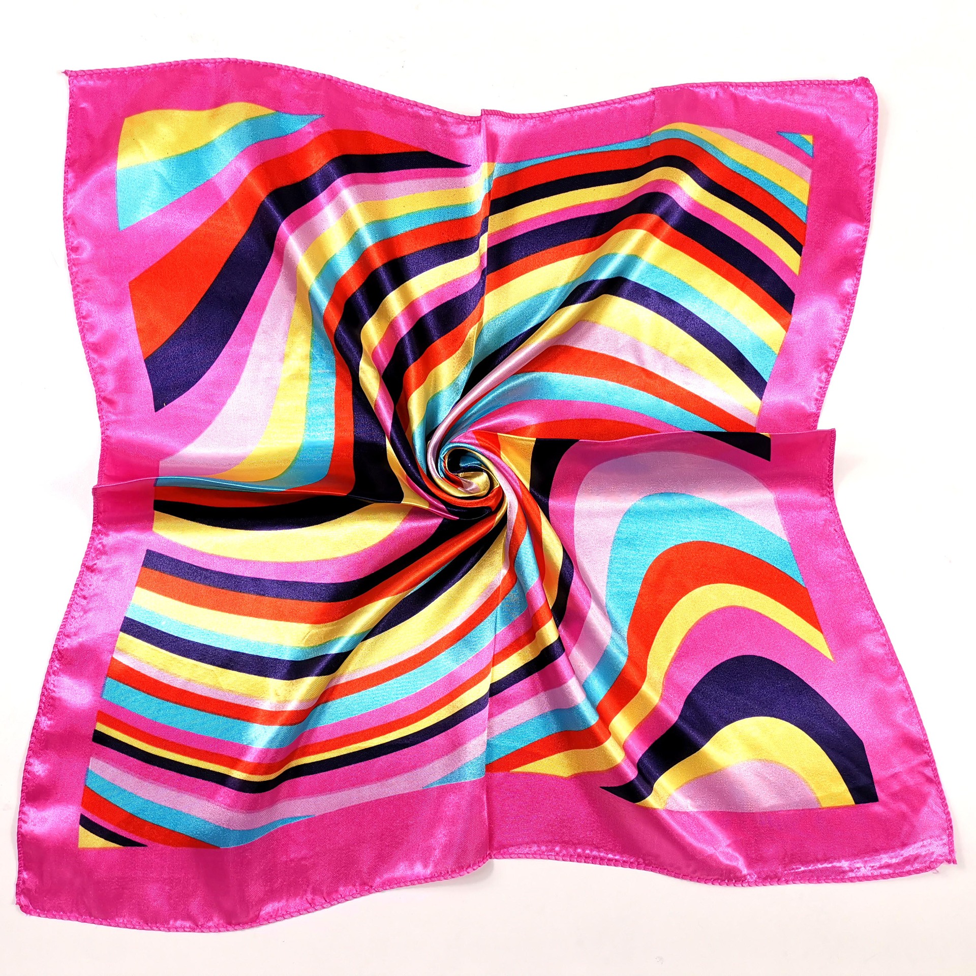 Picture of Korean Style New Autumn and Winter Small Silk Scarf Women's Imitation Silk Versatile Professional Small Square Scarf Manufacturer Wholesale Hangzhou Silk Scarf