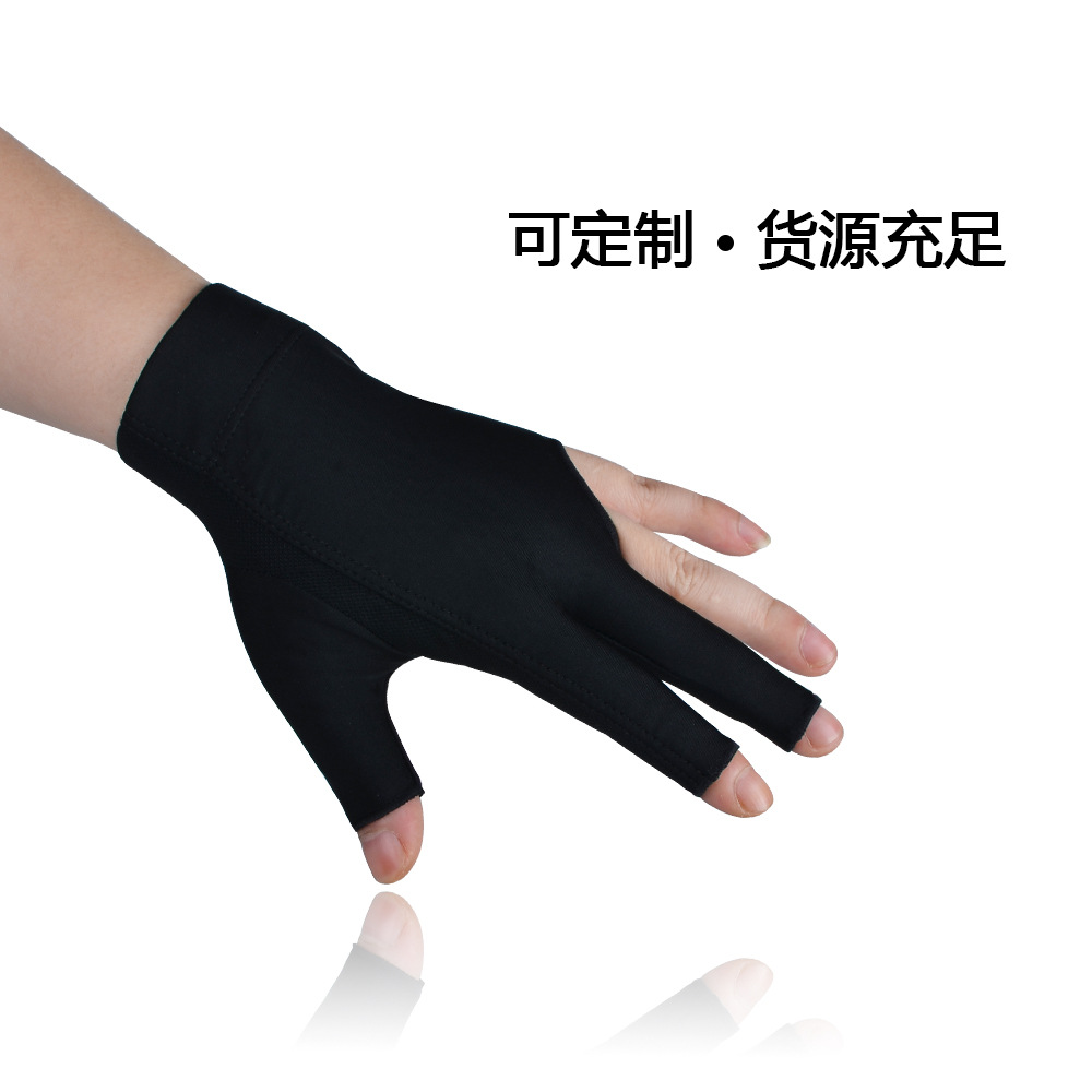 Picture of Bolton New 1076 Billiard Gloves Silicone Non-slip Billiard Gloves Finger Breathable Three-finger Gloves Stretch Lycra