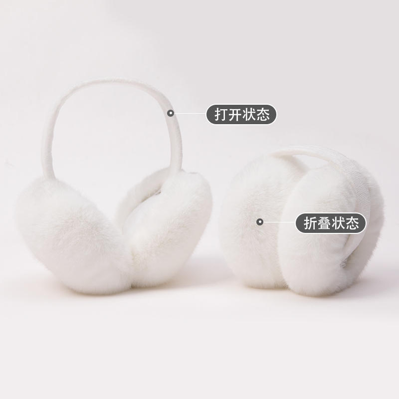 Picture of MEETSUNNY Sweet Girl Ear Warm Winter Cycling Commuter Ear Protection Plush Ear Bag Thickened Warm Earmuffs Women