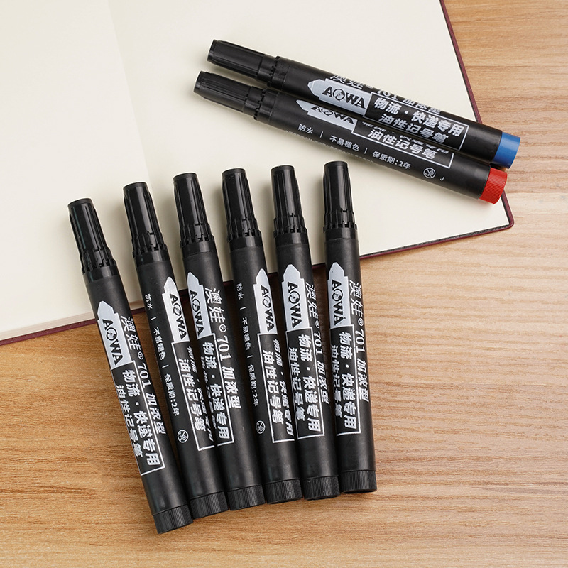 701 thick oily big head marker pen non-fading non-erasable large capacity oil pen factory direct wholesale