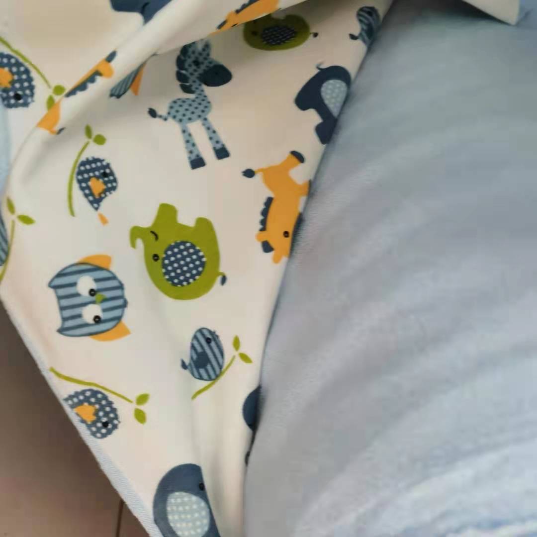 Picture of Printed Cotton Wool Diaper Pad Fabric Cotton Wool Fabric Composite TPU Waterproof Bamboo Fiber Diaper Pad Fabric