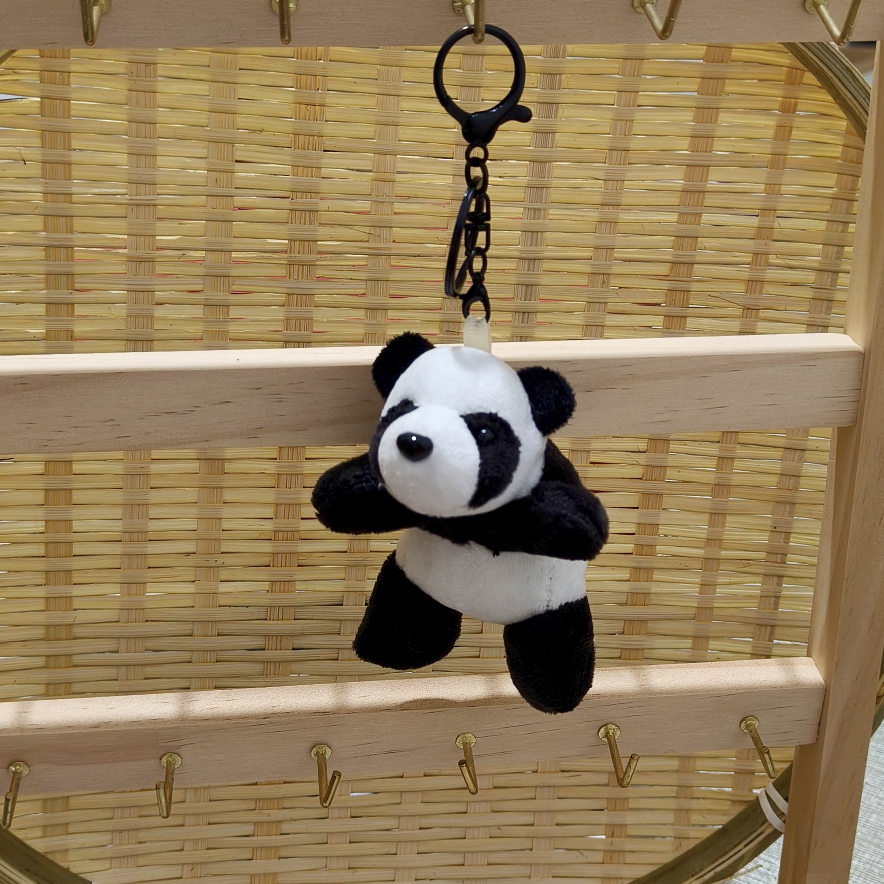 Cute Panda Doll Keychain Pendant Bag Pendant Small Gift Plush Doll Gift Wholesale