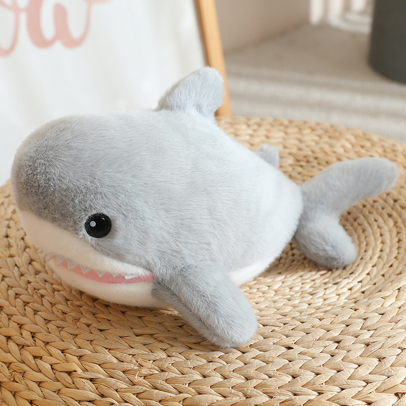Picture of Little Beluga Sea Animal Plush Toy Dolphin Shark Killer Whale Doll Children's Gift Grasp Wedding Doll