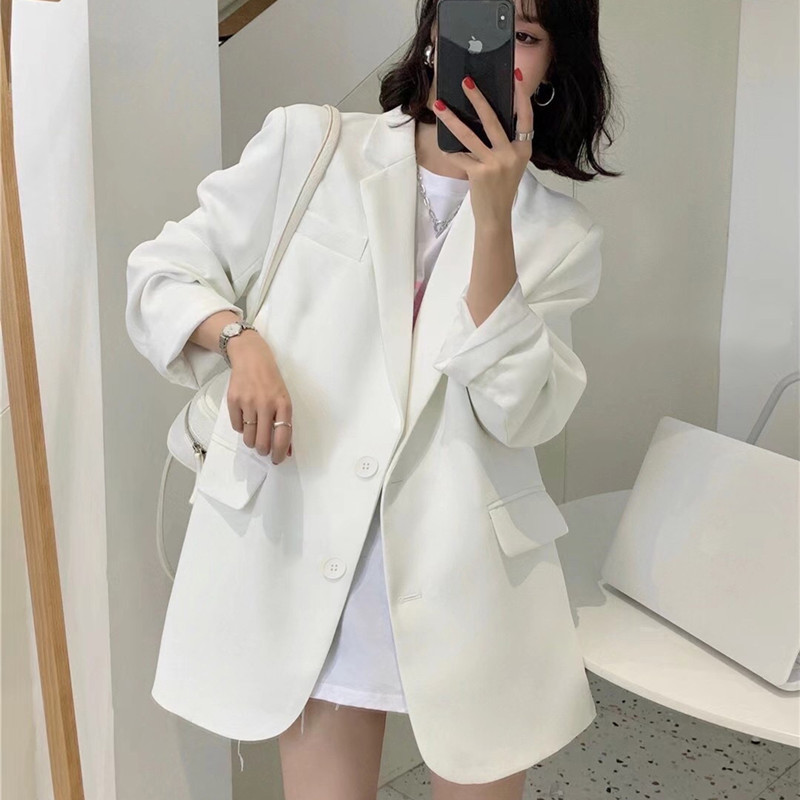 Picture of Small Top Black Suit Jacket Commuter Women's Korean Style Casual Comfortable Suit for Spring and Autumn