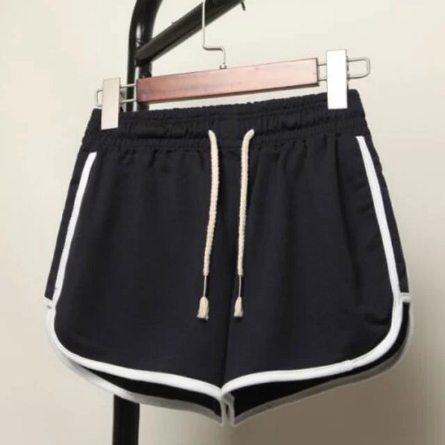 Picture of Sports shorts women's summer outer wear mid waist casual loose quick-drying shorts slimming wide leg three pants yoga shorts