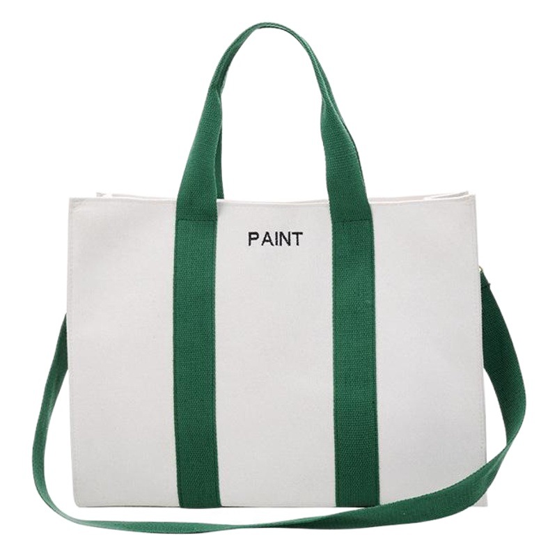 Picture of Canvas Bag Fashion Shopping Portable Cotton Bag Advertising Bag Corporate Three-Dimensional Environmentally Friendly Crossbody Printed Gift