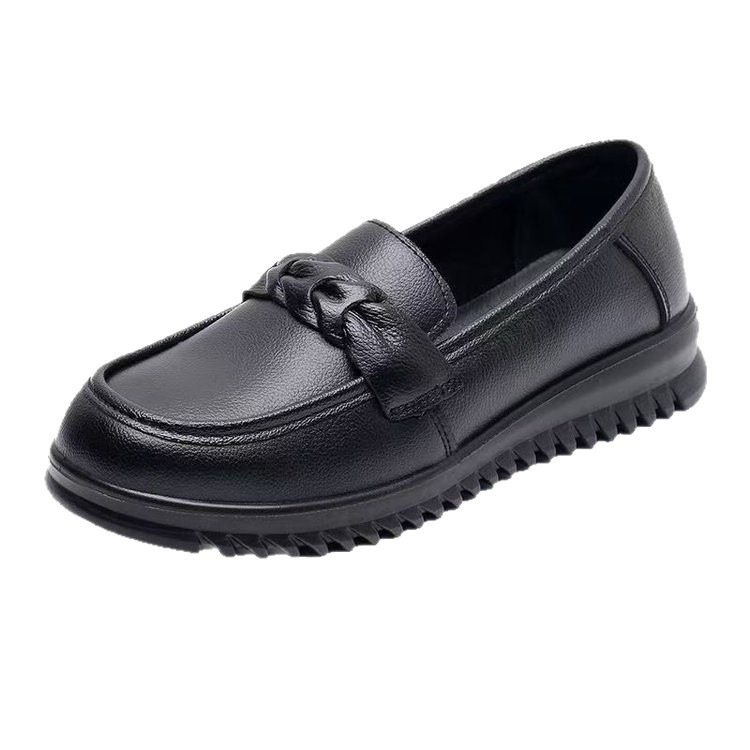 Picture of French temperament with skirt soft leather shoes for the fall of 2025 new flat-soled non-slip round-toe pumps for women