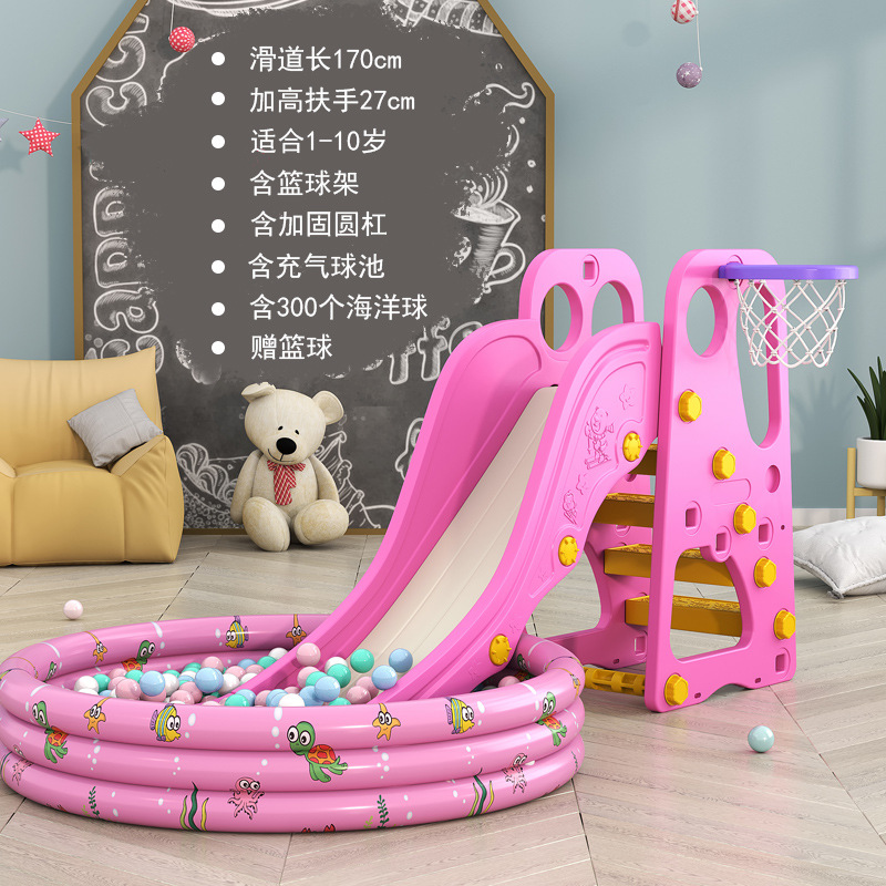 Picture of Children's Thickened Plastic Toys 3 to 10 Years Old Small Family Amusement Park Indoor Household Baby Baby Slide