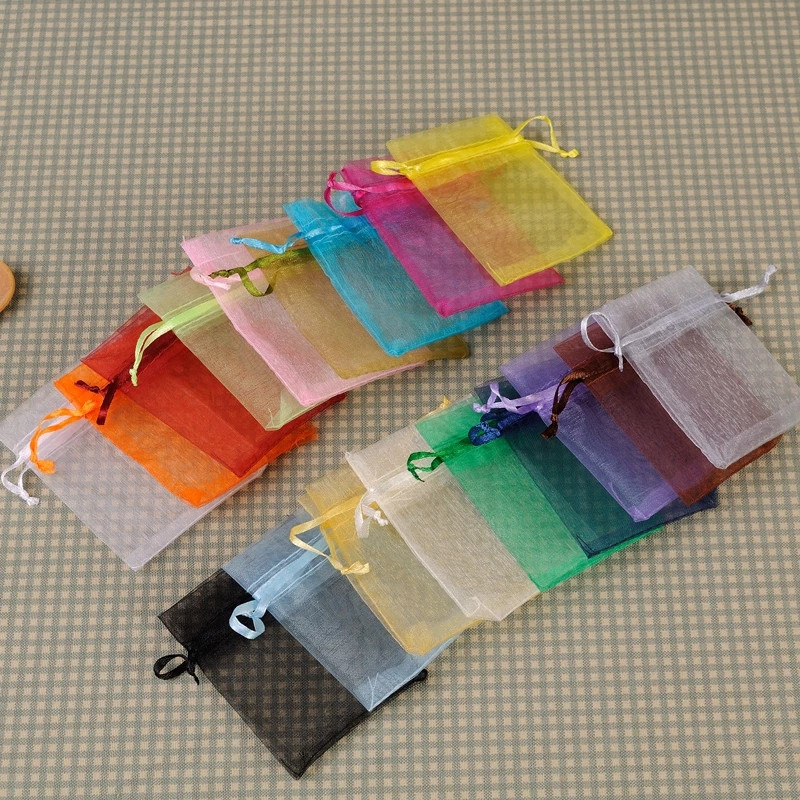 Solid color Pearl gauze bag jewelry jewelry packaging bag candy girdle gift gauze bag insect mesh gauze bag manufacturers wholesale