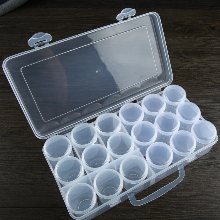 Large Sealed Liquid Powder Medicine Bottle Cylinder Storage Box Empty Bottle Portable Component Box Small Medicine Box