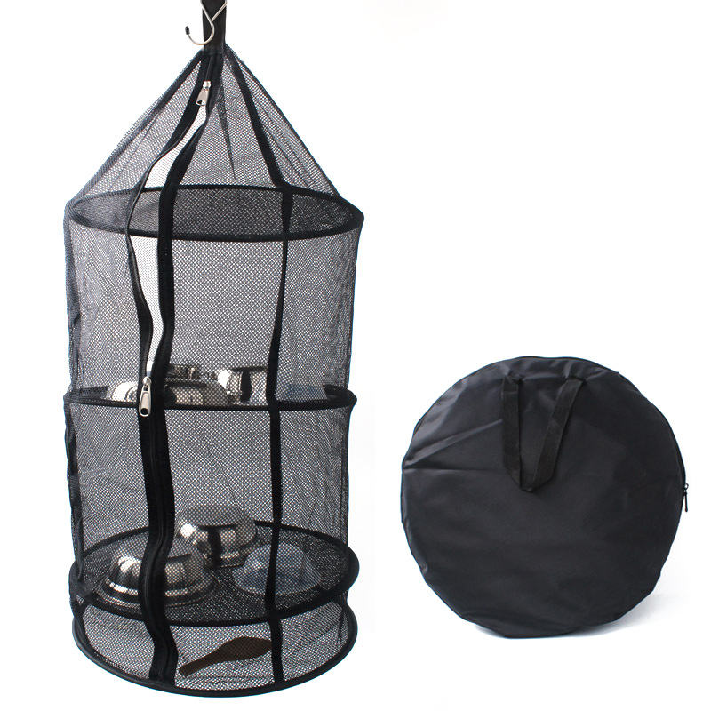 Picture of Outdoor Foldable Round Drying Net Tableware Vegetables and Fruits Drying Net Basket Four-Layer Storage Basket Drying Rack Drying Net