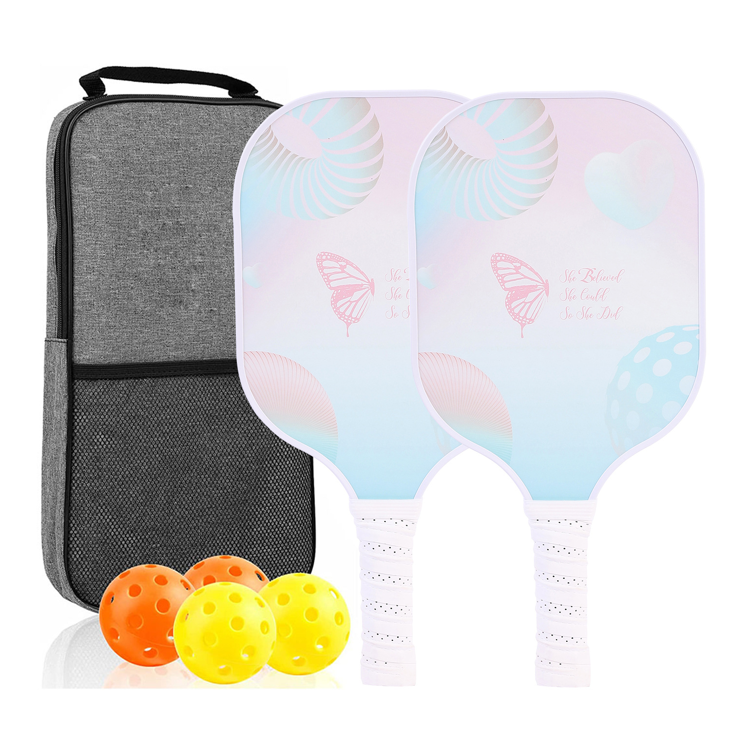Picture of Peak Racquet suit Fiberglass Outdoor Feather Board Single Shoulder Storage Bag Pickleball Set Trainer