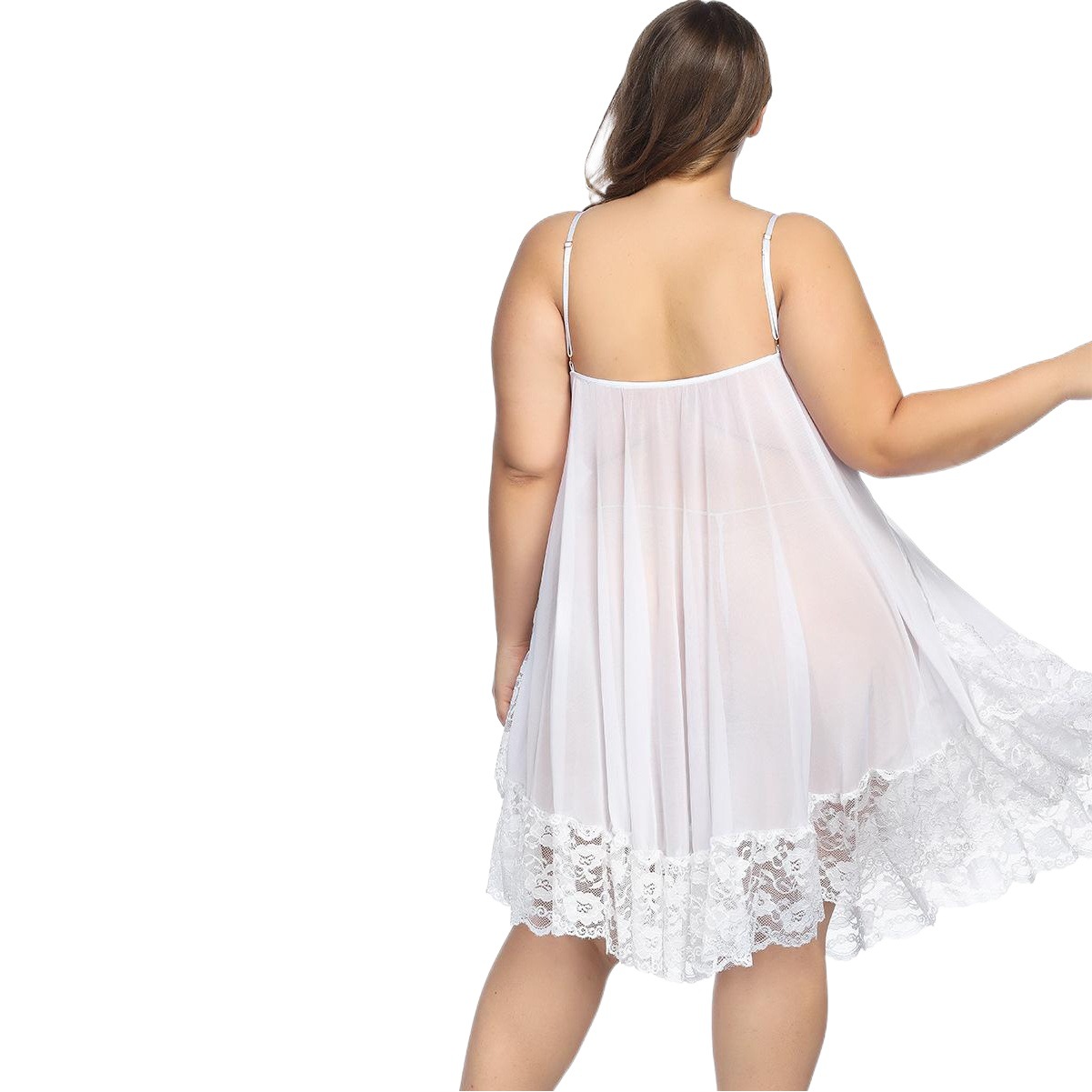 Foreign Trade Sexy Lingerie European and American Sexy Nightgown Sexy Suspender Skirt Large Size Fat mm Pajamas 100kg Wear 9128