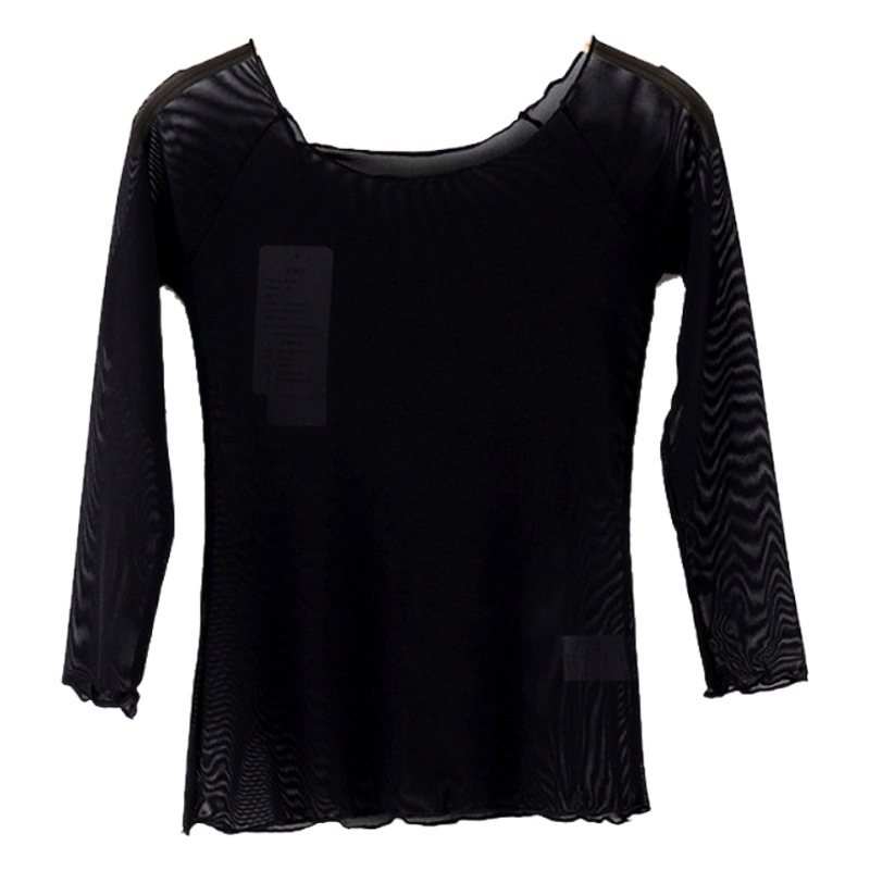 Classical Body Yoga Ballet Slim Table Performance Top Women's Mesh T-shirt Adult Modern Dance Practice Clothing