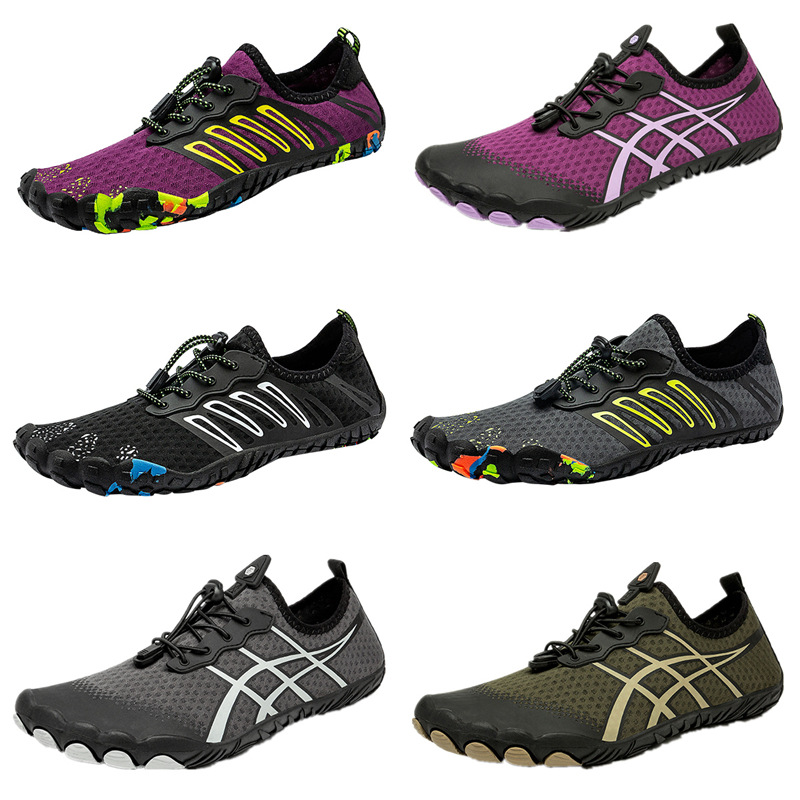 Outdoor Five-Finger Fitness hiking shoes women's beach shoes wading upstream shoes men's swimming shoes amphibious shoes