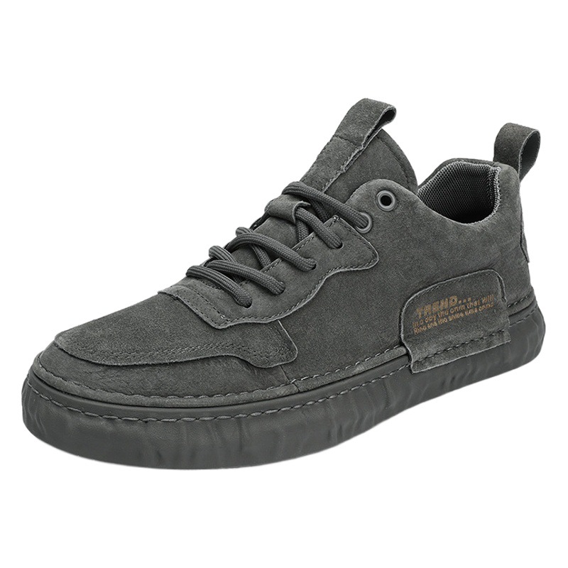 Men's autumn and winter casual shoes retro sneakers Four Seasons single shoes men's leather shoes outdoor hiking fashion trendy men's shoes