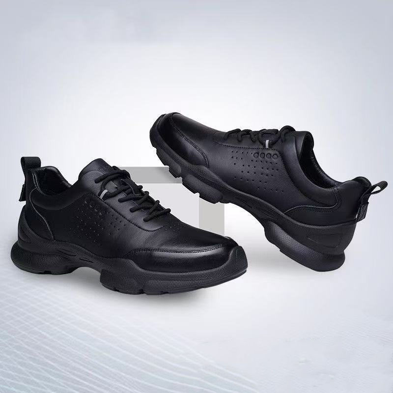 Sneakers new comfortable breathable soft sole outdoor running shoes fashion trend casual black foreign trade work men's shoes