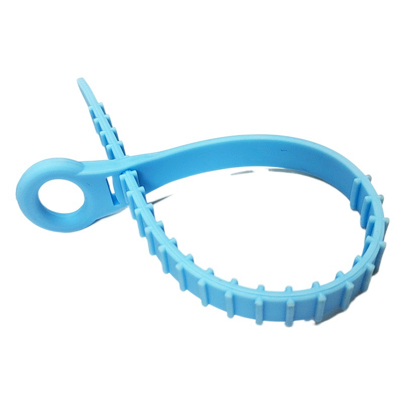 Portable Silicone Tie Lasting Household Products Outdoor Products Baking Mat Bundling Belt Pull Ring Bundling Belt
