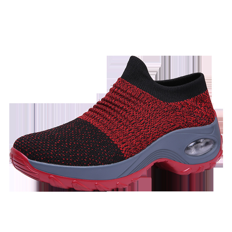 Picture of Cross-Border Hot Style Large Size Women's Shoes Air Cushion Fly Woven Casual Shoes Slip-On Shoes Fashion Rocking Shoes Quanzhou Sports Shoes