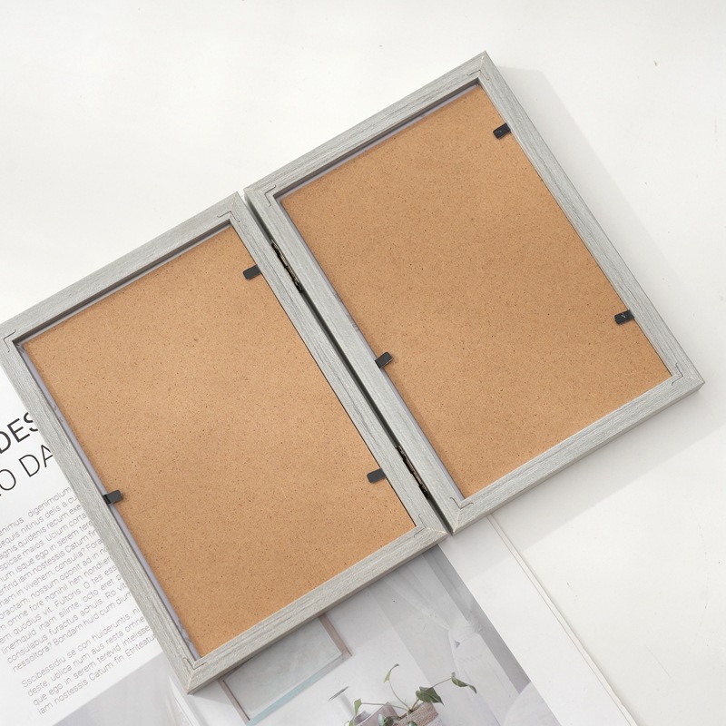 Picture of Creative One-Piece Combination Foldableing Photo Frame Table Two-Part Triple 6-Inch 7inch 8inch Photo Studio Wooden 70% off Photo Frame