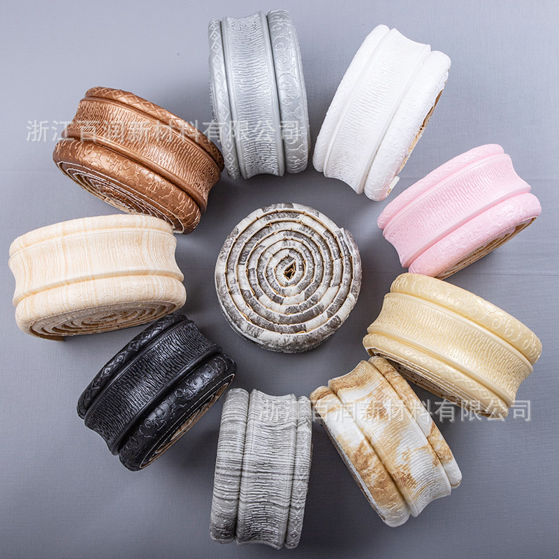 Picture of Self-adhesive skirting wall stickers background wall edge strip waterproof line waist line 3d three-dimensional door frame edging decorative stickers