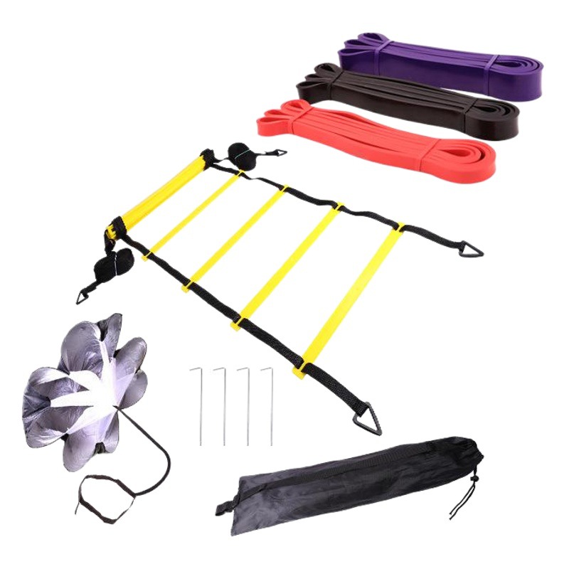 Freely adjustable Naili football training agile ladder set football training hurdles logo plate resistance umbrella