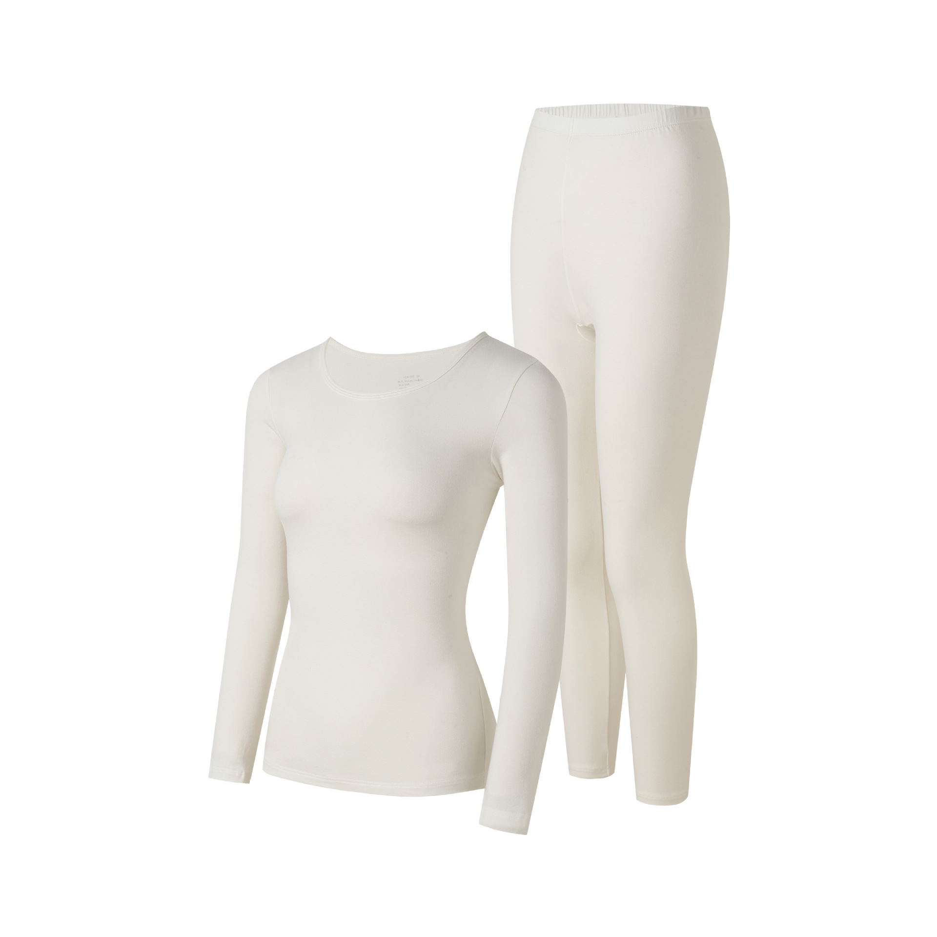Picture of Pure Cotton Autumn Clothes and Pants for Couples, Thin Round Neck Elastic Men's and Women's Thermal Underwear Set, Women's Wholesale