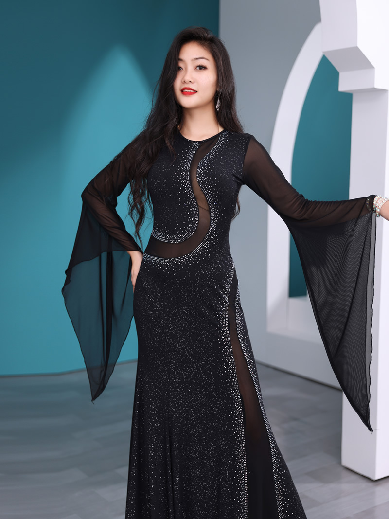 Picture of Dancer Belly Dancer suit Iraq iraq Hair Shake Robe Kawleeya Performance Suit Yarn Performance Suit 5581