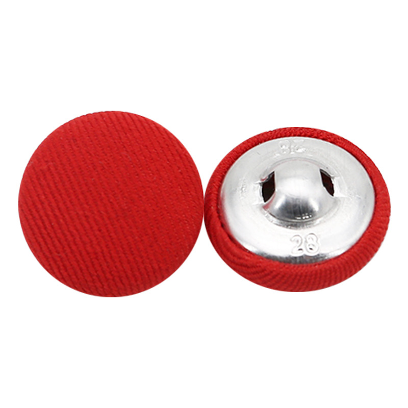 Picture of Colorful Round Cloth-Covered Buttons Woolen Outwear Outwear Cloth-Covered Buttons Shirt Shirt Buttons Windbreaker Cloth-Covered Buttons