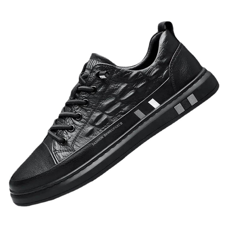 Men's shoes wholesale autumn new Korean trend low-top British black fashion shoes men's business casual leather shoes