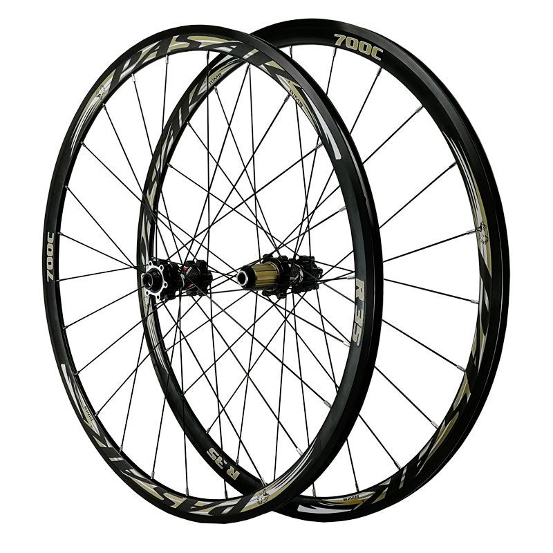 Picture of 700C disc brake road bicycle wheel set off-road road disc brake wheel disc brake v brake C brake 29 inch straight pull spoke