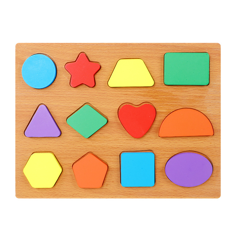 Picture of Macaron Building Blocks Number Alphabet Board Enlightenment Shape Cognitive Matching Board Baby Puzzle Puzzle Board Early Education Toys