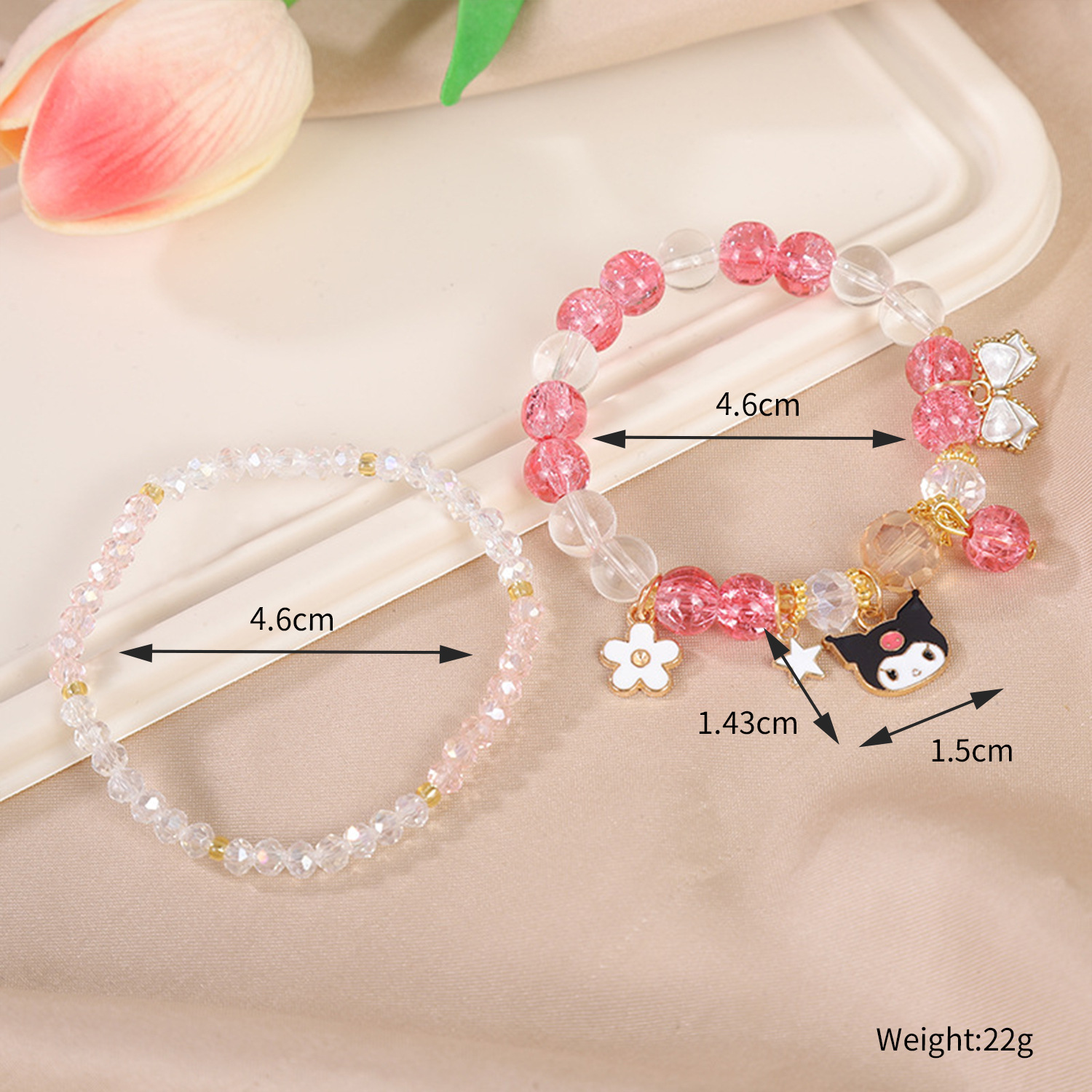 Picture of Children's Bracelet Bracelet Bracelet Beaded Crystal Women's Cute Students Girls' Bracelet Children's Gift
