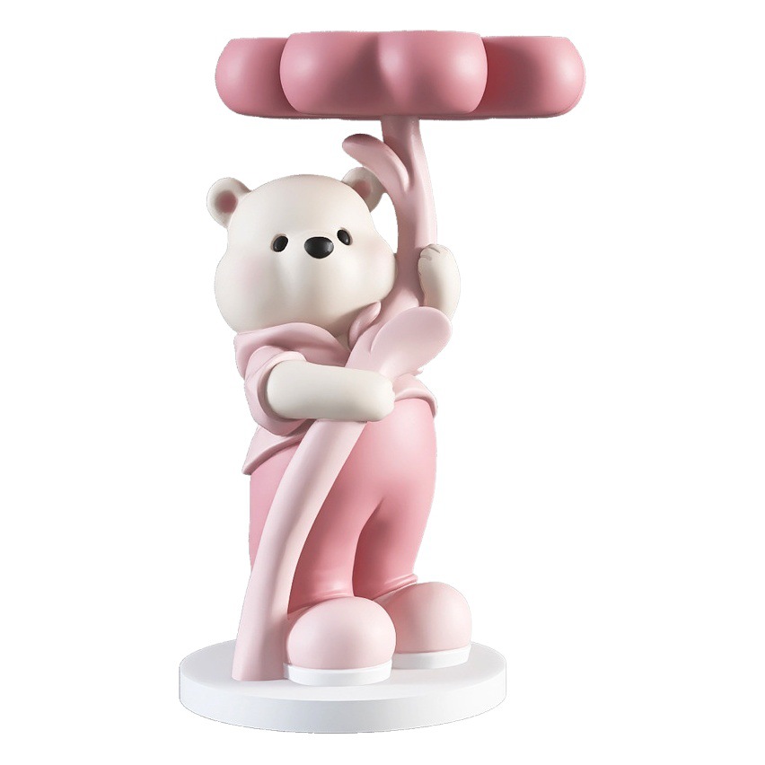 Four-leaf Clover Bear Large Floor Coffee Table Decoration Home Accessories Living Room TV Cabinet Next to Sofa Moving House Gift