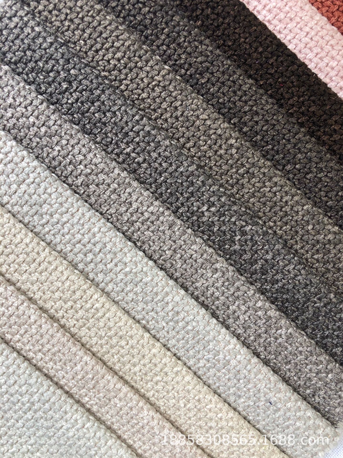 Factory spot extra thick matte Doris imitation linen sofa fabric thickened thick imitation linen plain composite decorative cloth