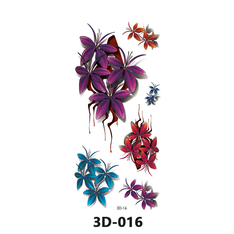 Picture of Spot Wholesale 3D Butterfly Waterproof Sweat Female Stereo Artificial Creative Temporary Stickers European and American Cross-Border Butterfly Tattoo Stickers