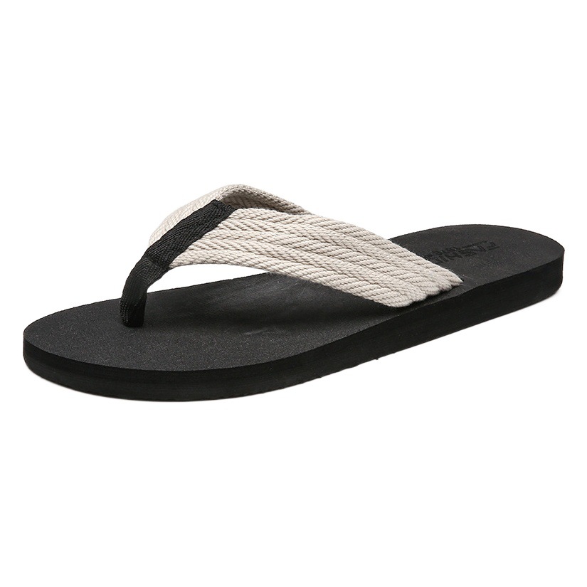Flip-flops Men's Fashionable 2025 Summer New Sandals Fashionable Non-slip Soft Bottom Flip-flops Sandals for Students Outer Wear Beach Shoes