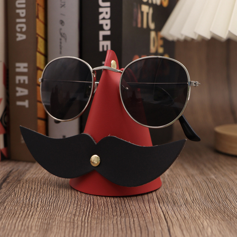 Picture of Creative Beard Styling Glasses Bracket Home Office Desktop Ornaments Fun Jewelry Display Stand
